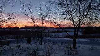 Extreme Cold -27 C. Early morning before sunrise, recharge and relax in Nature 