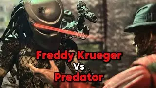 Freddy Krueger (Nightmare On Elm Street) Vs Predator (Predator) || Stop Motion