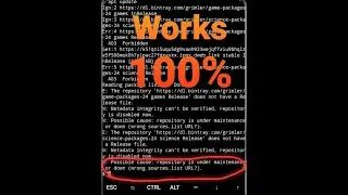 Solve Termux Error(works 100%)
