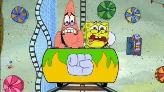 SmartLeo rides epic spongebob roller coaster