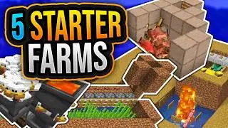 🧠 TOP 5 STARTER FARMS IN MINECRAFT 1.21 (TUTORIALS) ✨ ErikOnHisPeriod