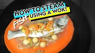 This is how you STEAM a FISH using a WOK. #cooking