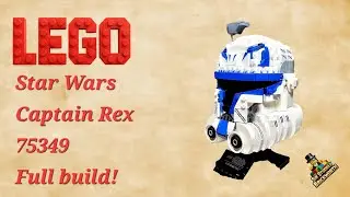 Lego Star wars Captain Rex helmet full build!