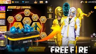 NEW CRIMINAL RING EVENT FREE FIRE l GOLDEN TOP CRIMINAL BUNDLE SPIN l FREE FIRE NEW EVENT #freefire