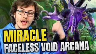 MIRACLE with NEW faceless void ARCANA against W33 - Epic Game!