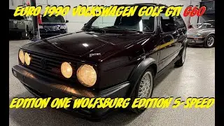 Обзор автомобиля | VW Golf GTI G60 Edition One Wolfsburg Ed. 5-Sp 1990 года выпуска (европейская ...