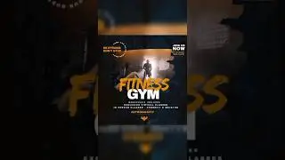 How to Design a Fitness Gym Poster in Adobe Illustrator #CanvasBloomStudio #Shorts