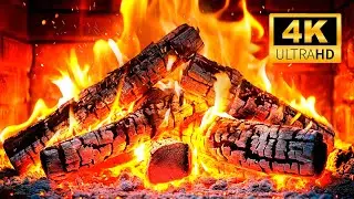 🔥 Уютный вечер у камина | Нежный треск огня и атмосфера горящих поленьев