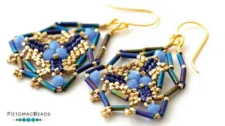 Manasa Earrings - DIY Jewelry Making Tutorial by PotomacBeads