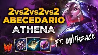 ATHENA, TAUNT POLYNOMICON Y PA TU CASA ft. WithZack - Warchi - Smite 2v2v2v2v2 S11