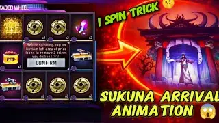 SUKUNA ARRIVAL ANIMATION IN ONE SPIN 😱😱 |FREE FIRE MAX | SUSHIL GAMERZ.
