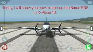 X-Plane 10 | Baron B58 Startup Tutorial