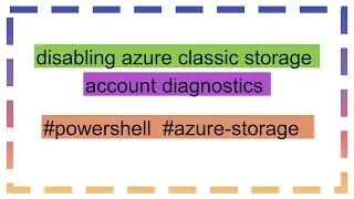 disabling azure classic storage account diagnostics