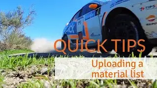 alpscontrols.com Quick Tips - Uploading a material list.