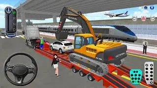 Heavy Excavator Rescue From Parking Garage to Construction Area🛻 3D Driving Class 2025 iOS Gameplay🎮