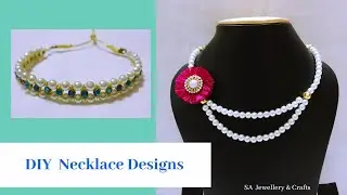 DIY Necklace designs | Silk Thread Jewellery | SA Jewellery & Crafts