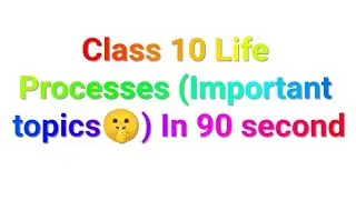 Class 10-life processes(imp topic)|Biology 