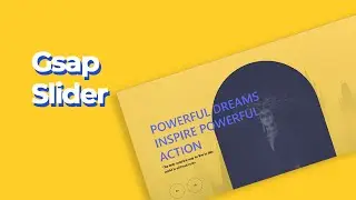 How to create simple slider using GSAP | html , css and javascript