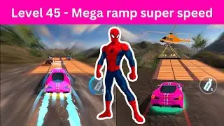 Super speed level 45 - Car Stunt Games - Racing Games 2024- Trending Car game- impossible car stunt