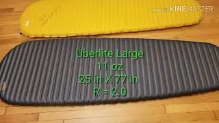 Neoair Uberlite vs. Zlite vs. Xlite (Gear Fail) and Inflation Options