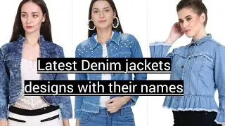Latest denim jacket designs for girls with their name|| Hashtag fashion ||#denim_jackets_with_names