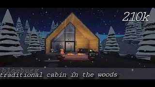 Bloxburg Speed Build | Detailed Winter Cabin | Exterior - 210k