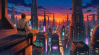 CORUSCANT SUNSET | Obi-Wan Lofi Ambience Chill Jedi Beats to Study & Relax