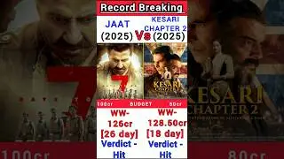 Kesari Chapter 2 Vs Jaat Box Office Collection | Kesari Chapter 2 18th day collection #shorts