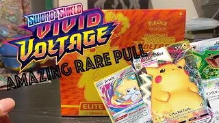 Pokemon TCG Vivid Voltage Unboxing AMAZING RARE PULL!