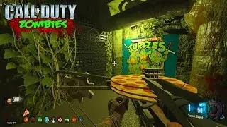 PIZZA SHOOTER GUN - TMNT CUSTOM ZOMBIES GAMEPLAY! (Black Ops 3 Custom Zombies)