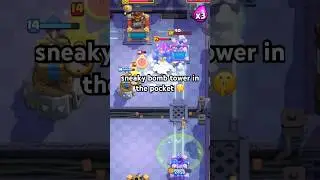 Sneaky golem ❌ sneaky bomb tower ✅#clashroyale #clash #clashroyalememes