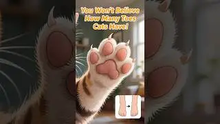 You Won't Believe How Many Toes Cats Have! #shorts #viralshorts #facts #smartcats