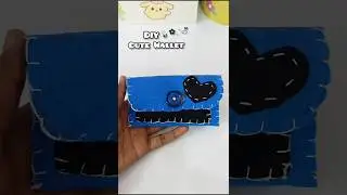 DIY Cute Wallet | Easy Felt Craft #diy #craft #handmade #trending #shorts #ytshorts