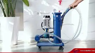 Cart type oil filter machine