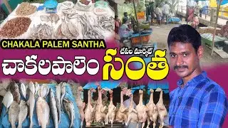 Chakala palem santha fish market konaseema చాకలపాలెం సంత చేపల మార్కెట్ కోనసీమ