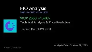 FIO (FIOUSDT) Technical Analysis - Price Prediction & Buy or Sell October 22, 2025