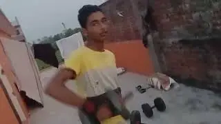 Gym 💪with friends in terrace 😍