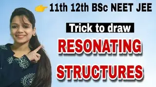 Trick to draw Resonating Structures of Phenol , Aniline, Chlorobenzene, nitrobenzene, benzaldehyde