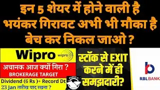 wipro share target | rbl bank share target | lotus chocolate share | rep defence share | avantel