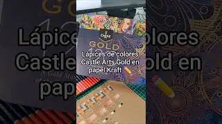 L&aacute;pices de colores Castle Arts Gold en papel Kraft ✏️ #dibujosdelguille