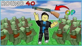 I got the LUCKIEST RUN against Roblox ZOMBIE hordes...