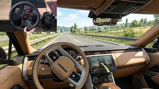 Range Rover Sport SE  2023 - Euro Truck Simulator 2 [Steering Wheel Game Play]