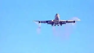 Boeing 747 Wing Tip Vortex Test
