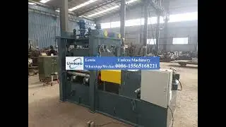 Galvanized sheet straightening machine, steel plate leveler, CNC leveler #longitudinal slitting mach