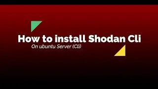How to Install Shodan Cli ubuntu server