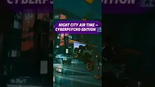 Cyberpunk vibes_ Air V Riding through the NC. #cyberpunkcity#cyberpunk2077#nightcitylofi