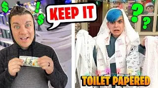 Christmas Special 2021 (FUNhouse Family) Toilet Papered on Christmas! Giving $100 to Strangers