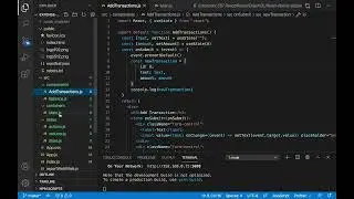 React JS Redux Expense Tracker Tutorial - Adding and saving transactions in redux