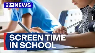 Screen time limit for primary school kids in Victoria | 9 News Australia