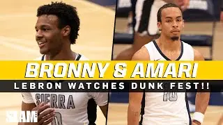 Bronny James and Amari Bailey Put On a DUNK SHOW In Front of LeBron 😤🔥